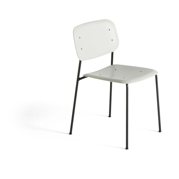 Chaise Soft edge - piètement métal | Gris perle- Image produit n°0
