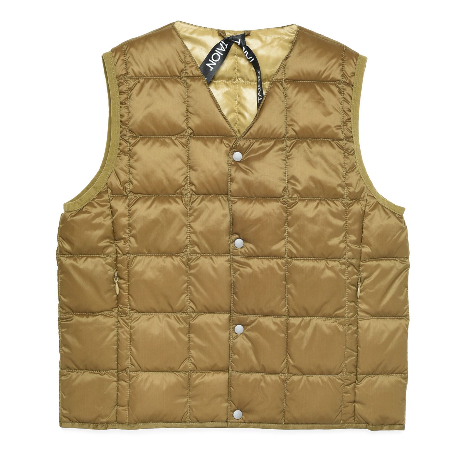 Sleeveless Down Vest | Beige- Product image n°0