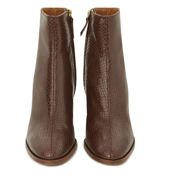 Botines de cuero tipo pitón n°660-product