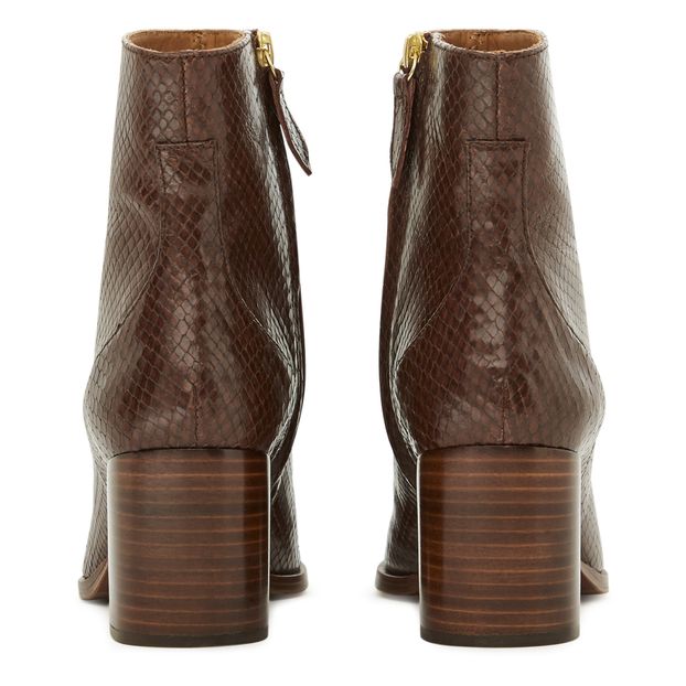 Botines de cuero tipo pitón n°660-product