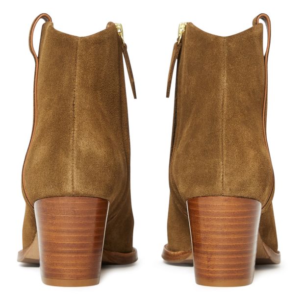 Botines de piel y terciopelo n° 704-product