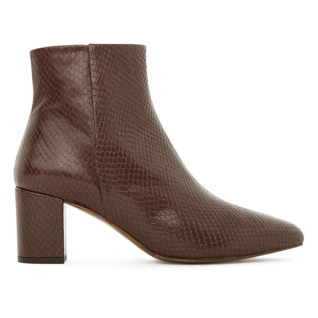 Botines de cuero tipo pitón n°107-product
