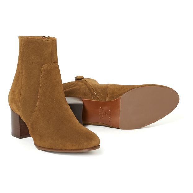 Botines de piel y terciopelo n°298-product