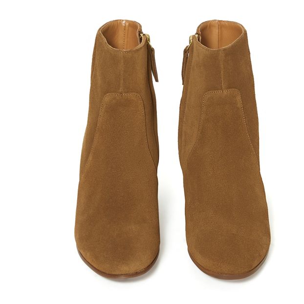 Botines de piel y terciopelo n°298-product