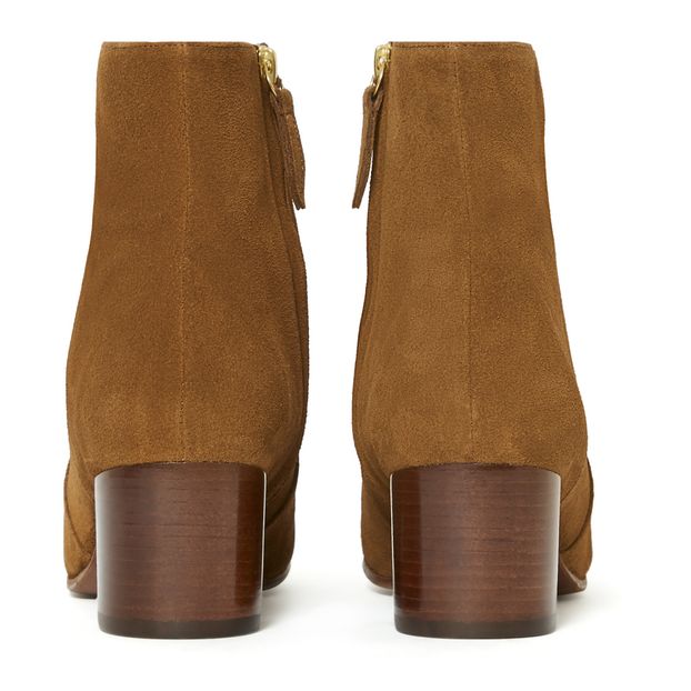 Botines de piel y terciopelo n°298-product