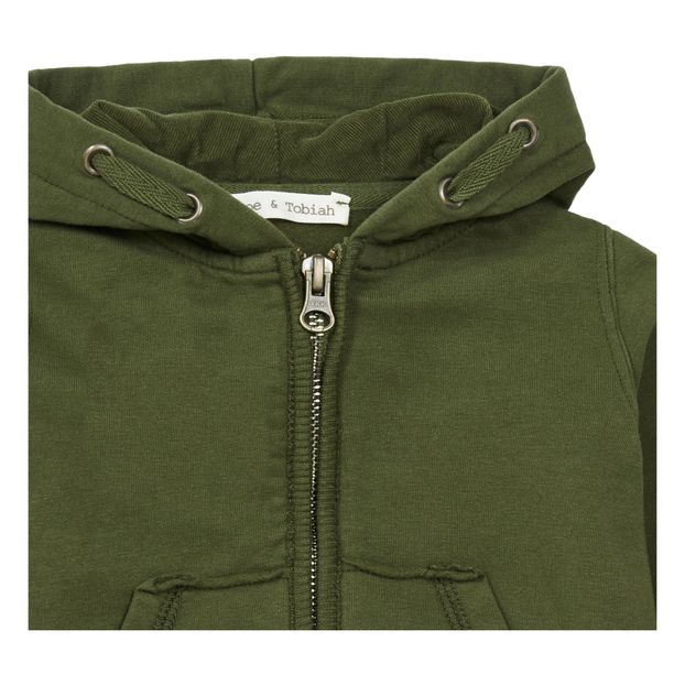 Sweat Zippé Détails Velours-product