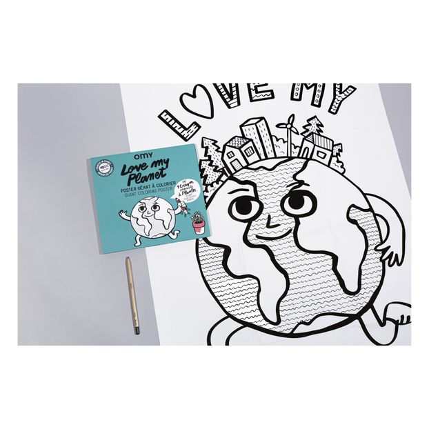 Poster géant à colorier - Love My Planet-product
