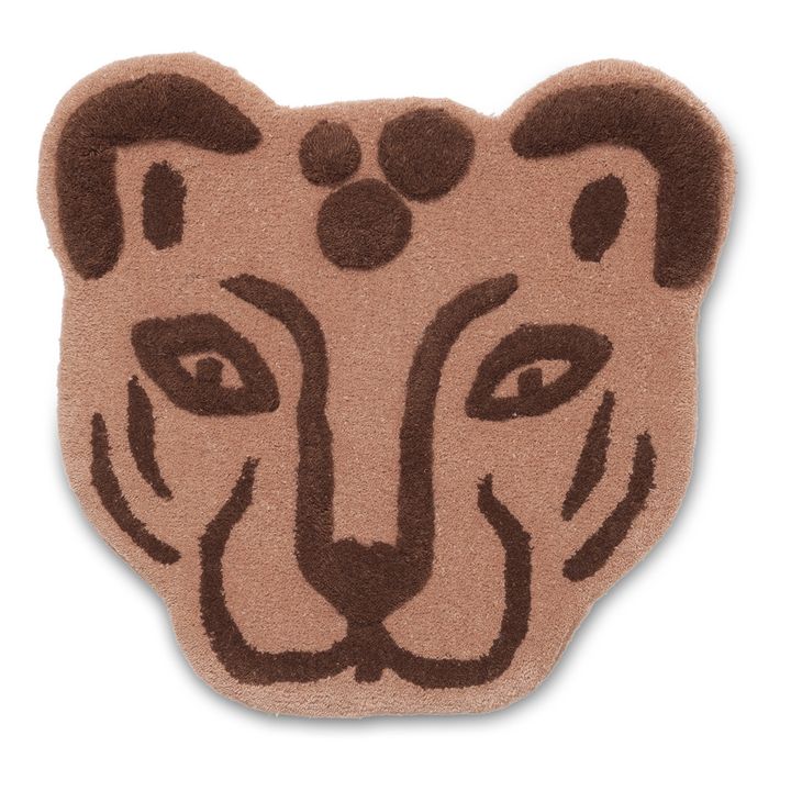 Alfombra cabeza de leopardo | Marrón- Imagen del producto n°0