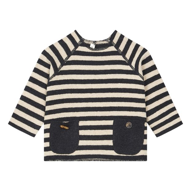 Jersey de punto a rayas con bolsillos-product