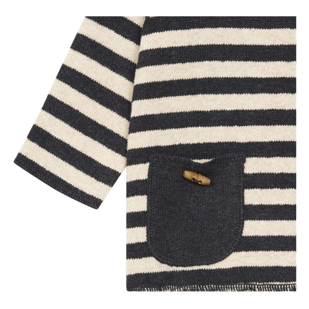 Jersey de punto a rayas con bolsillos-product