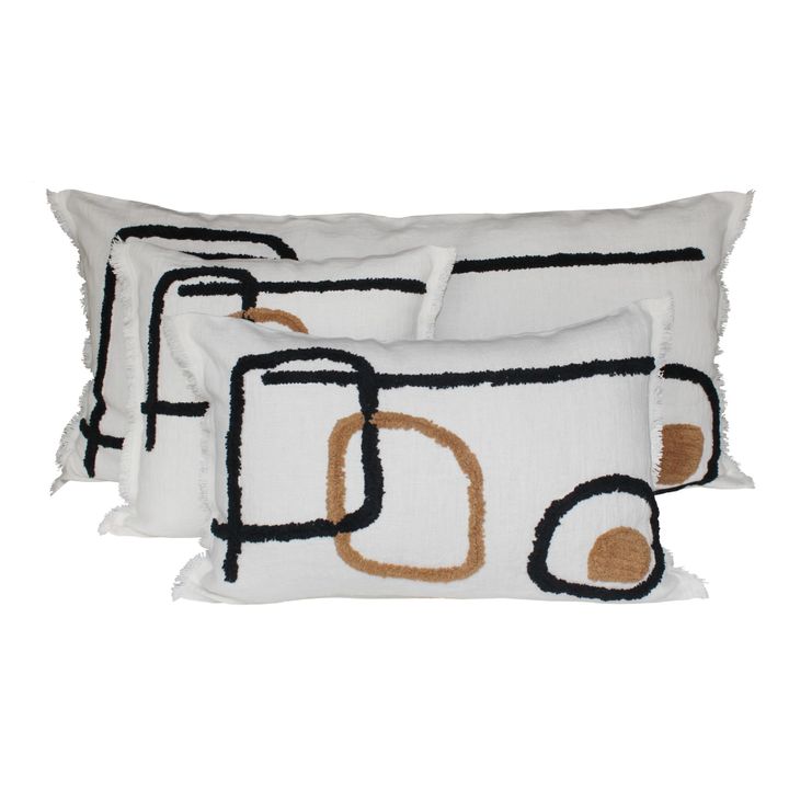 Housse de coussin Tikri | Ivoire- Image produit n°0