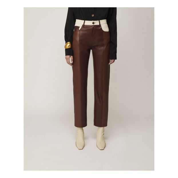 Pantalon Vinni Patchwork Cuir Vegan-product
