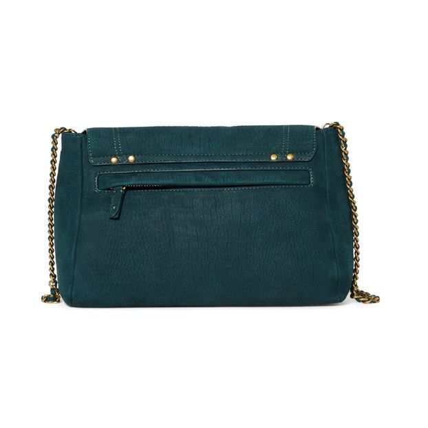 Sac Lulu M Taurillon Velours Façon Croco-product