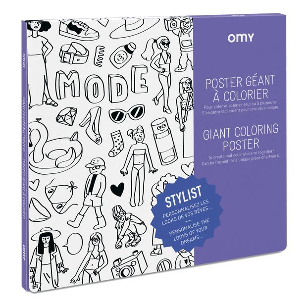 Poster géant à colorier - Stylist-product