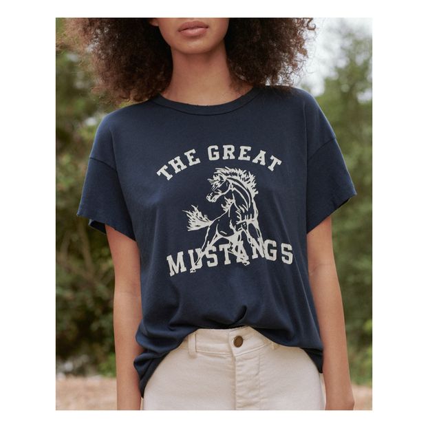 T-shirt The Boxy Crew W/Mustang Graphic-product