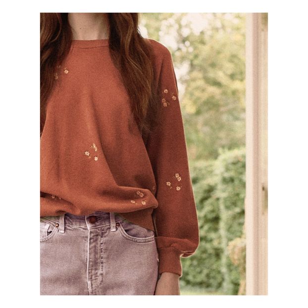 Sweat The Bubble W/Daisy Bouquet Embroidery-product