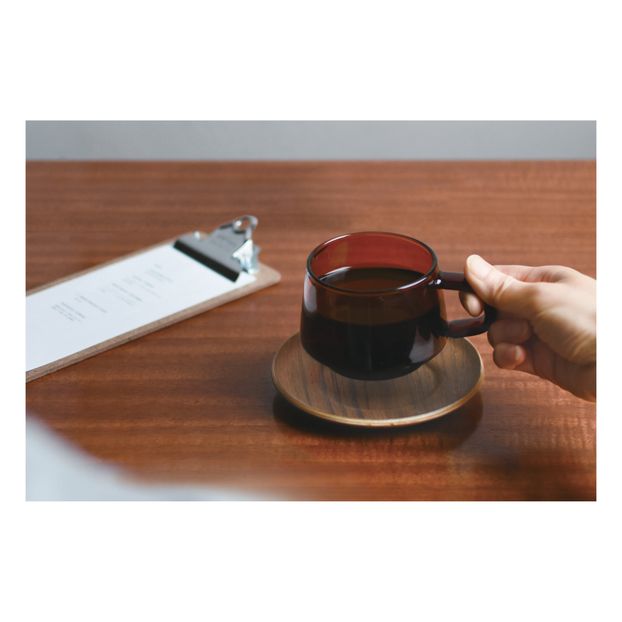 Tasse et soucoupe Sepia en teck-product