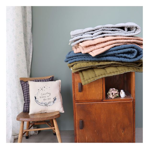 Coussin en coton brodé-product