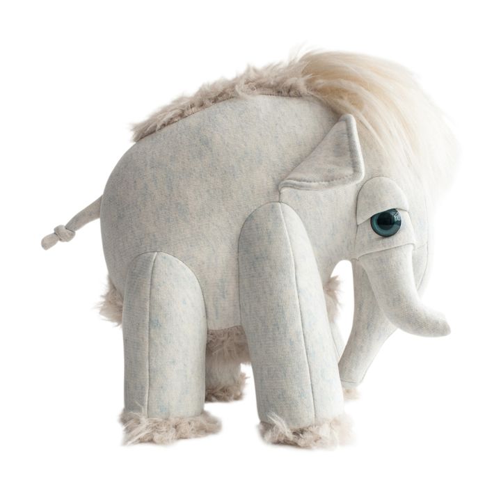 Pupazzo Mammouth 30 cm Bigstuffed x Smallable | Grigio chiaro- Immagine del prodotto n°0