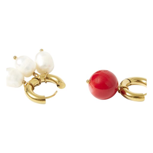 Boucles d'Oreilles Dépareillées Perles-product