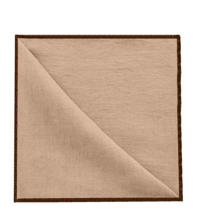 Serviette aus Leinen 4er-Set | Altrosa- Produktbild Nr. 0