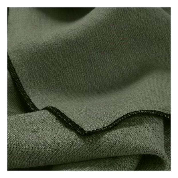 Serviette de table en lin lavé-surfilée - Set de 4-product