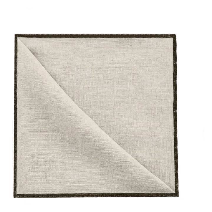 Servilletas de lino lavado - Set de 4 | Natural- Imagen del producto n°0