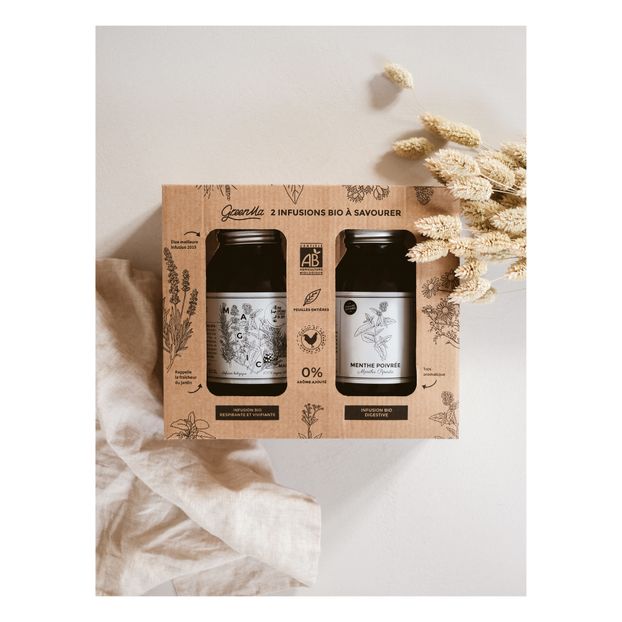 Coffret 2 infusions - Magic Mama + Menthe poivrée - 60 g-product