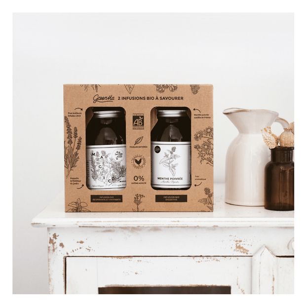 Coffret 2 infusions - Magic Mama + Menthe poivrée - 60 g-product