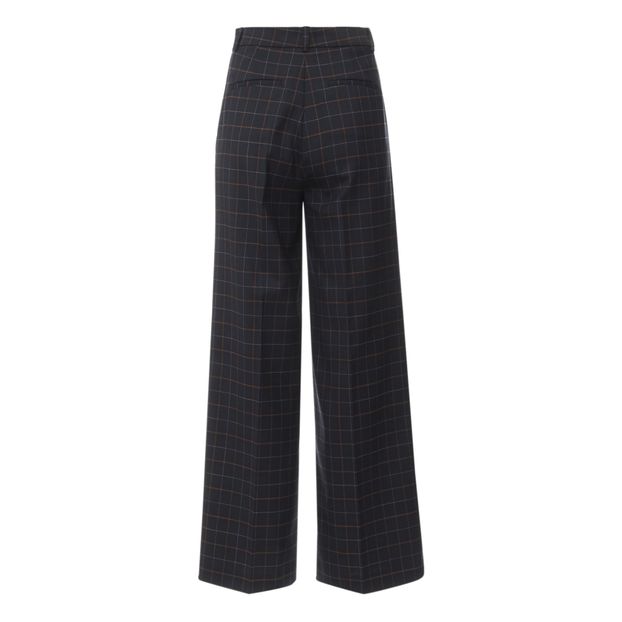 Pantalon Patron Check Laine Mélangée-product