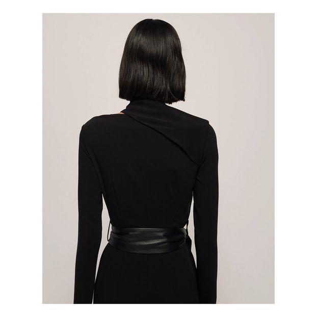 Robe Clément Georgette Stretch à Découpes-product