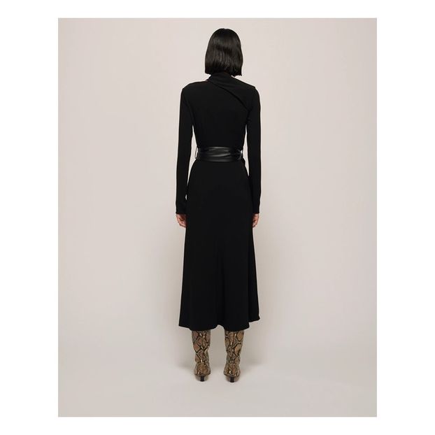 Robe Clément Georgette Stretch à Découpes-product