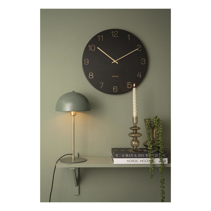 Lampe à poser Bonnet en métal | Vert kaki- Image produit n°1