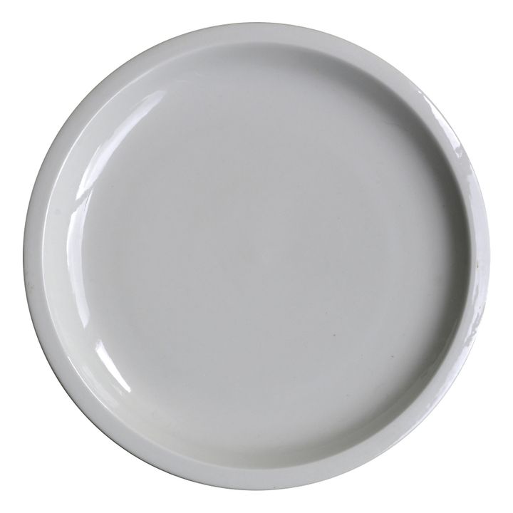 Plato llano de cerámica Cantine | Tiza- Imagen del producto n°0