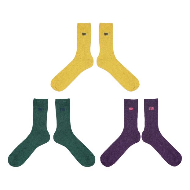 Pack de 3 paires de Chaussettes Lurex B.C. - Collection Femme --product
