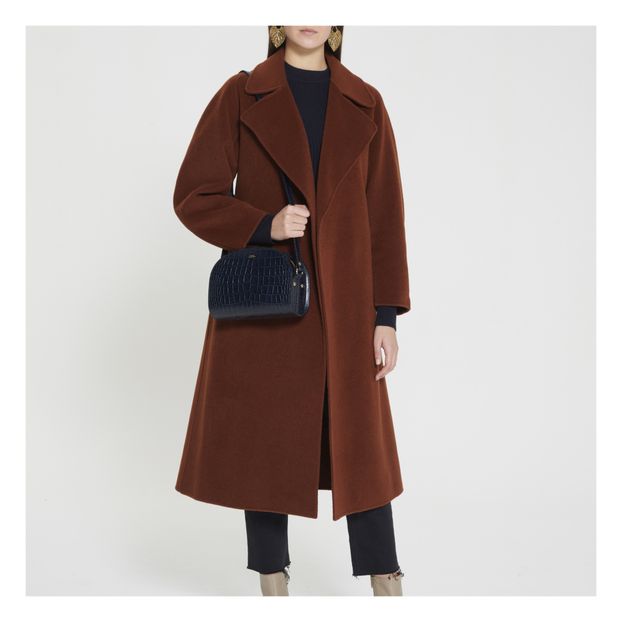 Sac Demi Lune Cuir Embossé Croco-product