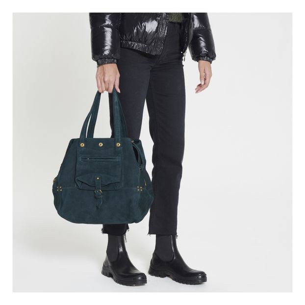 Sac Billy M Taurillon Velours Façon Croco-product