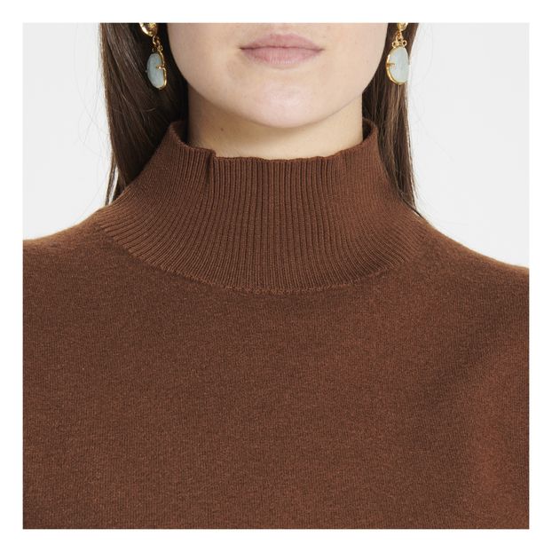 Pull Laine Feutrée Col Montant -Collection Femme--product