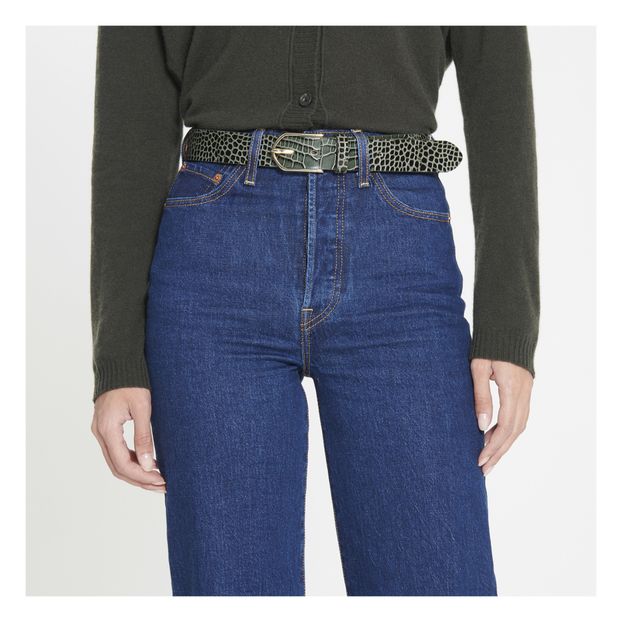 Ceinture Zodiac Cuir Façon Croco-product