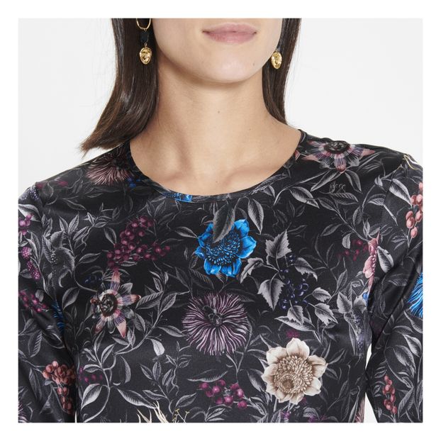 Robe Aegir Fleurs Satin de Soie Stretch-product