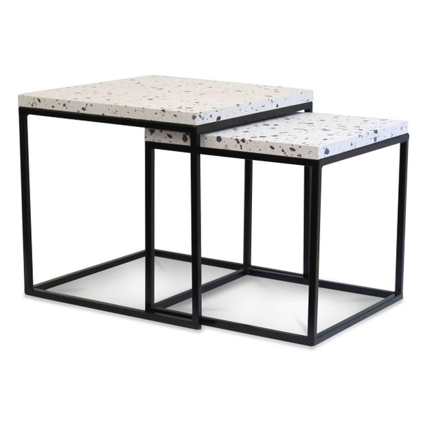 Mesa auxiliar Terrazo - Juego de 2-product