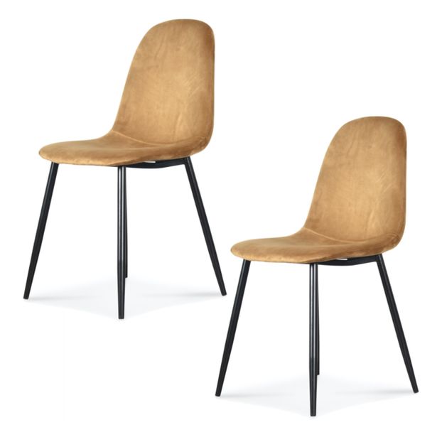 Chaise en velours - Set de 2-product