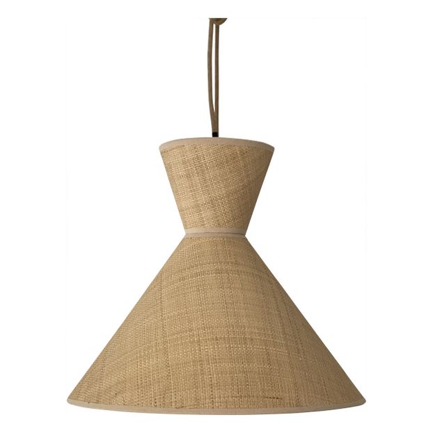 Suspension en raphia-product