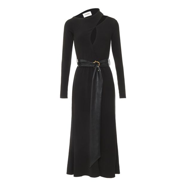 Robe Clément Georgette Stretch à Découpes-product