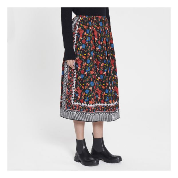 Jupe Longue Fleurs -Collection Femme--product