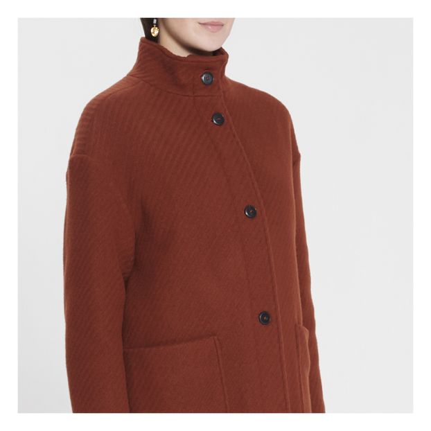Cappotto in lana, con collo rialzato-product