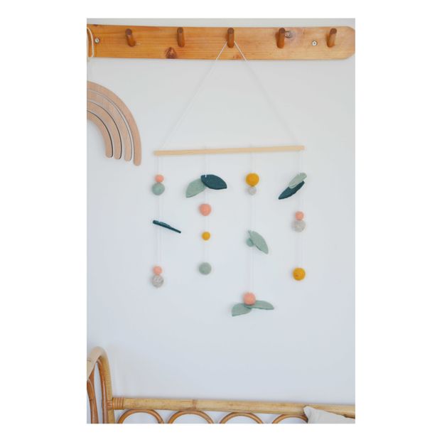 Mobile mural Feuillage in feltro di lana Calm x Smallable-product