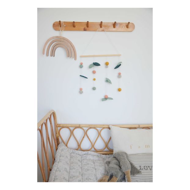 Mobile mural Feuillage in feltro di lana Calm x Smallable-product