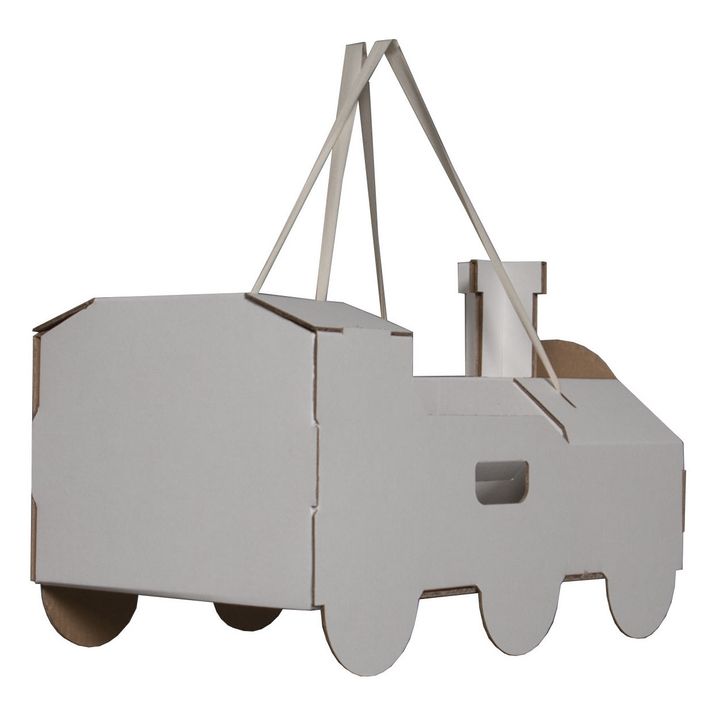 Cardboard Colour-in Train | White- Product image n°3