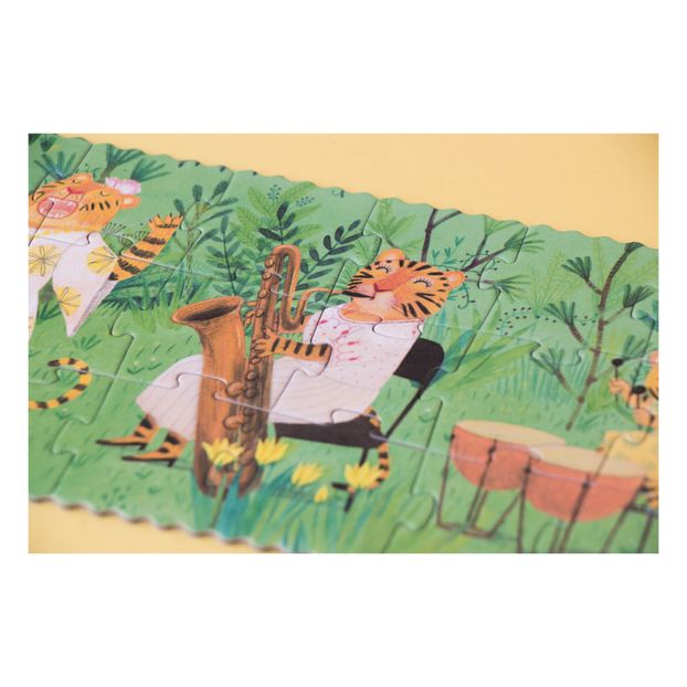 Double-sided Wild Music Puzzle - 36 pieces -product